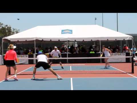 Awesome Rally From The 2016 US Open Mixed Doubles Gold Medal Match - Age 30+