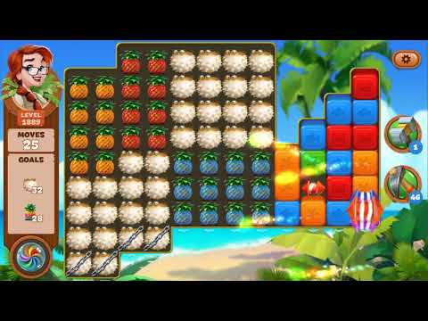 Lost Island Blast Adventure Level 1889 NO BOOSTERS - A S GAMING ✔️