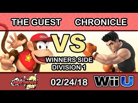 Breakthrough 2 - The Guest (Diddy Kong) Vs. OAK | Chronicle (Little Mac) Round Robin Pools - Smash 4