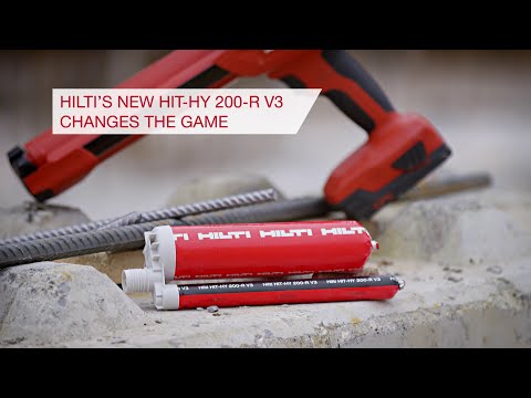 INTRODUCING Hilti HY 200-R V3 Anchor Resin