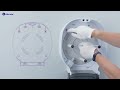 Merida Pojemnik na cztery rolki papieru toaletowego bez gilzy ONE, tworzywo ABS (BEB302)