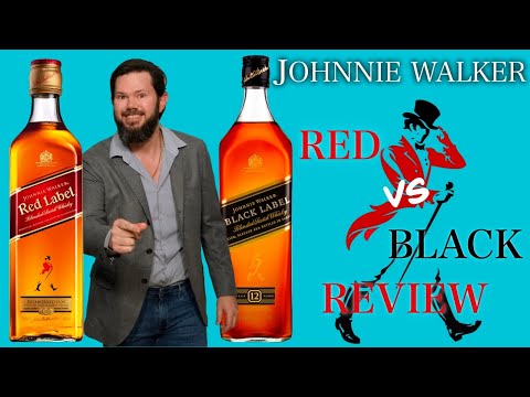 Johnnie Walker Red Label VS Johnnie Walker Black Label Comparison Review - Blended Scotch Whisky