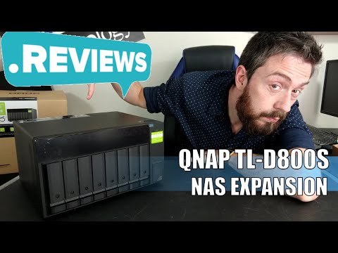 QNAP TL-D800C 8 Bay Desktop JBOD Storage Enclosure with USB 3.2 Gen 2 Type-C Connectivity video review thumbnail