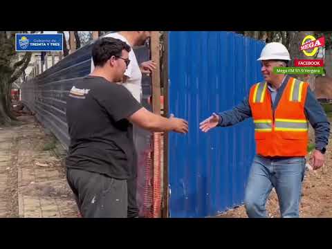 Inauguración obras plaza 19 de abril Treinta y Tres - Mega FM 91.9 Vergara