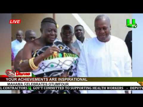 Your achievements are inspirational - Mahama celebrates Otumfour