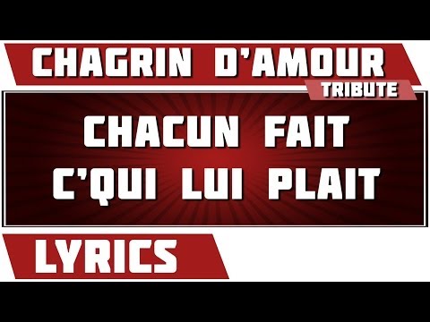 download lagu mp3 mp4 Chagrin D Amour Paroles, download lagu Chagrin D Amour Paroles gratis, unduh video klip Chagrin D Amour Paroles