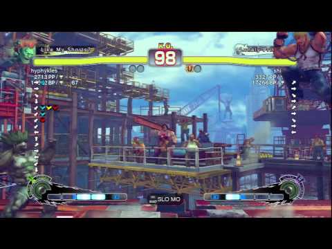 hyphykles [Blanka] Vs shinbojan [Cody] SSF4 AE Online Ranked Matches - PSN
