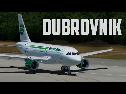 Germania A319 Landing LDDU Dubrovnik P3D v4.5