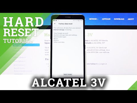 How to Hard Reset ALCATEL 3V – Hard Reset via Settings