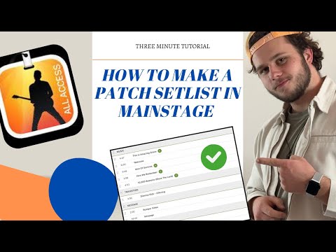 How to make the best patch setlist in MainStage | MainStage Tutorial