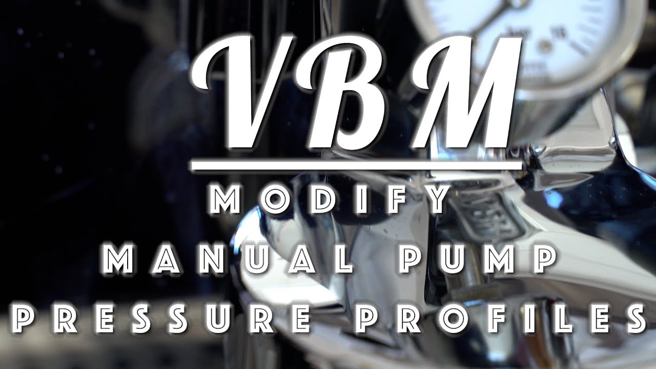 How To: Modify MANUAL Pump Pressure Profile on VBM Dual Boiler Espresso Machines