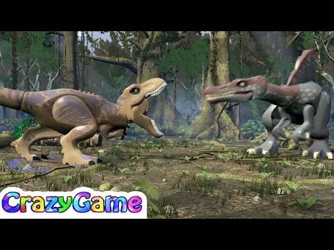 #Lego Jurassic World 100% Guide #17 The Spinosaurus vs T-Rex (Minikits, Baryonyx)