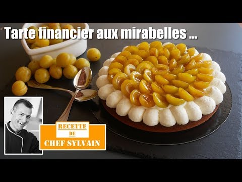 Mirabelle Tart on Hazelnut Financier