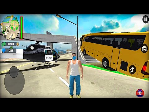 Us Police Officer Simulator - Driving CoachBus & Police Helicopter in Open World #2 Android Gameplay