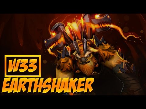 W33 Earthshaker in Dota 2 / W33 играет на Earthshaker