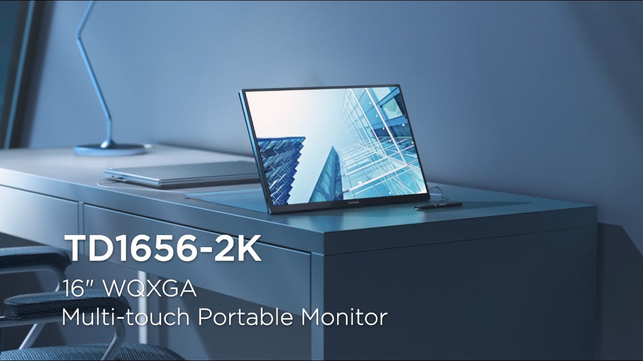 ViewSonic TD1656-2K | Portable Touch Monitor | Take Productivity with You