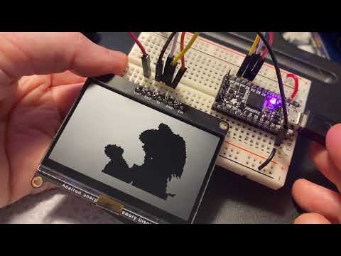 BAD APPLE demo on 2.7" Sharp memory display