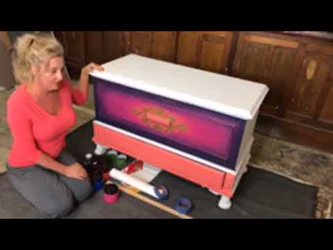 How to Add a Whimsical Harlequin Pattern to Furniture with Tracey Bellion