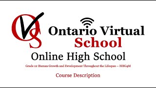 Grade 12 Human Growth and Development Throughout the Lifespan HHG4M