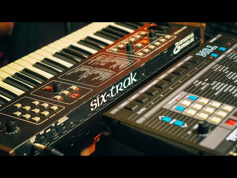 Sequential Six-Trak 49-Key 6-Voice Polyphonic Synthesizer 1984 - 1985 - Black with Wood Sides image 6