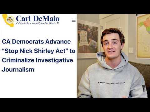 California Just Made it Illegal to Expose Fraud... | Stop Nick Shirley Act