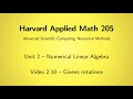 Harvard AM205 video 2.10 - Givens rotations