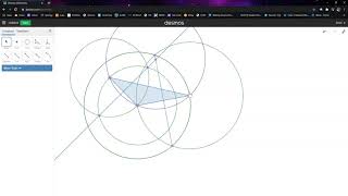 How to Construct Circumscribed and Inscribed Circles with a Triangle on Desmos