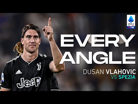 Another masterpiece by Dusan Vlahovic | Every Angle | Juventus-Spezia| Serie A 2022/23