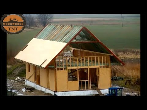 [NEW] Extreme Intelligent Log House Building Process -  Amazing Fastest Wooden House Build Skills