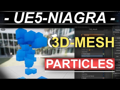 Unreal5 Niagra VFX: 3D Mesh Particles -