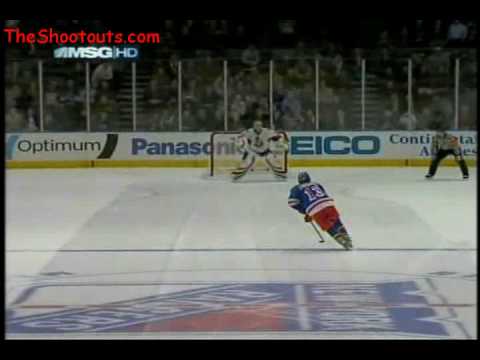 Nikolai Zherdev (NYR) vs. Alex Auld (OTT) Shootout November 17, 2008