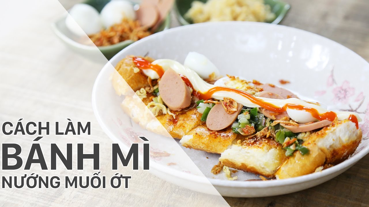 Bánh mì nướng muối ớt bằng chảo