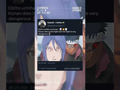 Obito Uchiha vs Konan Badass Fight 💥