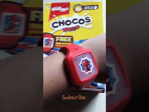 Unboxing Kelloggs CHOCOS Webs with sanitizer band #shorts 😘🤩😍