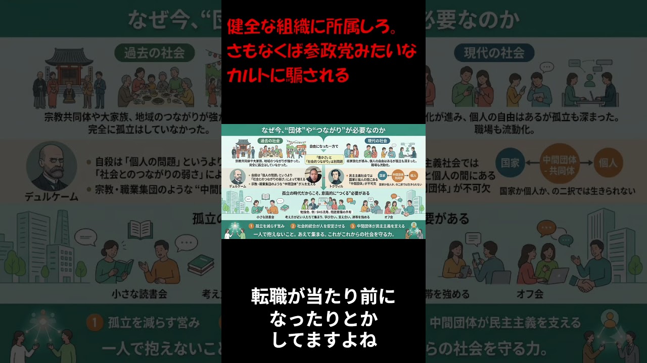 健全な組織に所属しろ。さもなくば参政党みたいなカルトに騙される  #根本りょうすけ #れいわ新選組 #参政党に騙されるな
