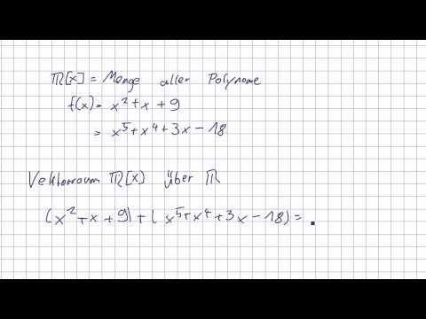 Mathematik für Informatik Studenten 68 - Vektoren : Polynomringe