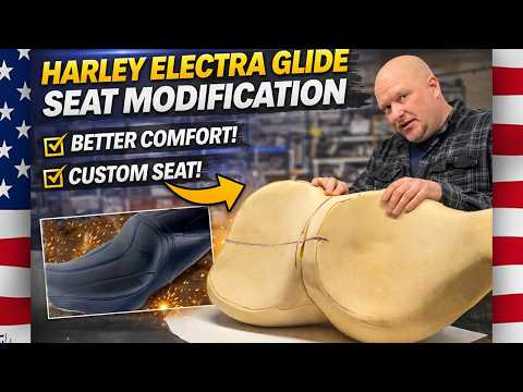 Harley Electra Glide Seat Modification | Custom Motorcycle Seat for Comfort & Touring
