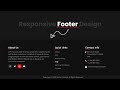 Responsive Footer Section Design Using Html & CSS | CSS3 Mobile Responsive Website Footer Responsive Footer Section Design Using Html & CSS | CSS3 Mobile Responsive Website Footer