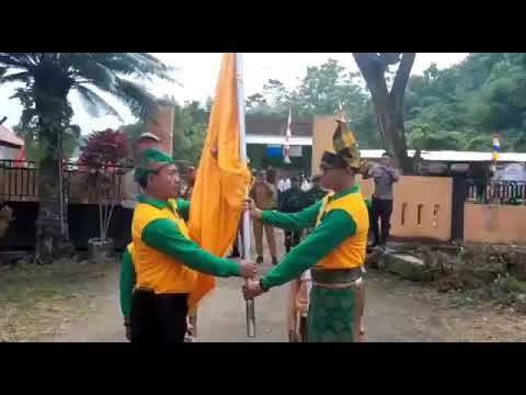 Penyerahan kirap pataka lambang kabupaten Sumbawa dari Kecamatan Labuhan Badas ke kec. Batu Lanteh