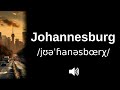 🇿🇦 How to pronounce Johannesburg (in Afrikaans and South African English)