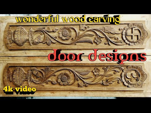 Wonderful main door carving designs Video