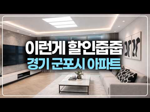 이런게 진짜 할인분양이죠, GTX군포금정역 새아파트 회사보유분