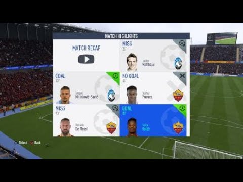 FIFA 19 Keita Balde driven finesse shot outside the box