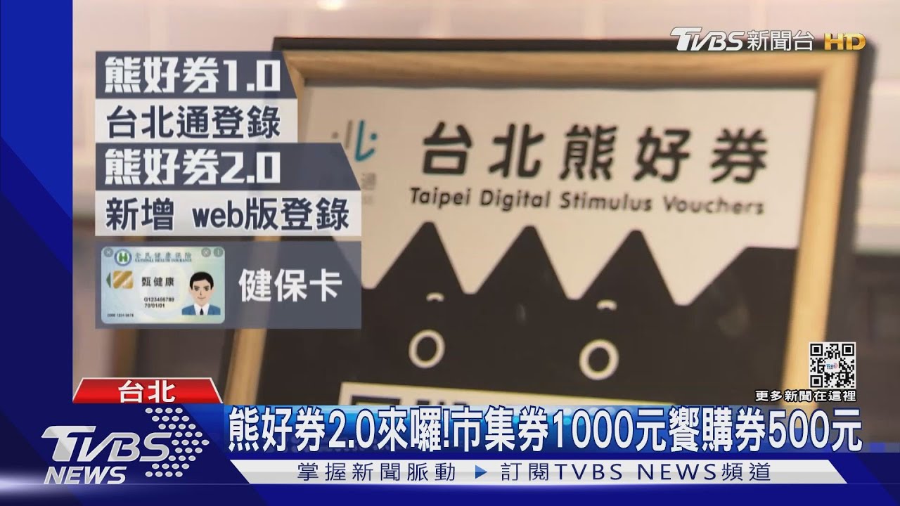 熊好券2.0來囉! 市集券1000元 饗購券500元