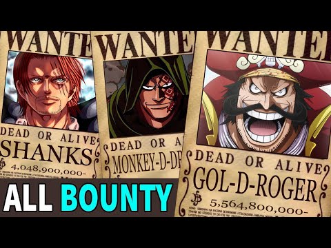 Daftar Seluruh Harga Bounty Yang Telah Diketahui Hingga Saat Ini (Update One Piece 973)
