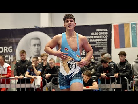 U17 Tomasz Mital (POL) vs Sandor Antaly (HUN) 92kg final! Greco-roman boys youth wrestling. B-cam