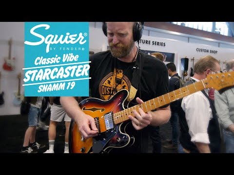 Обзор полуакустической гитары Fender Squier Classic Vibe Starcaster MN