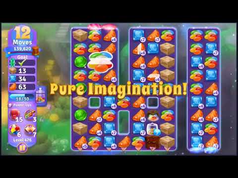 Wonka's World of Candy Level 476 - NO BOOSTERS + FULL STORY 🍫 | SKILLGAMING ✔️