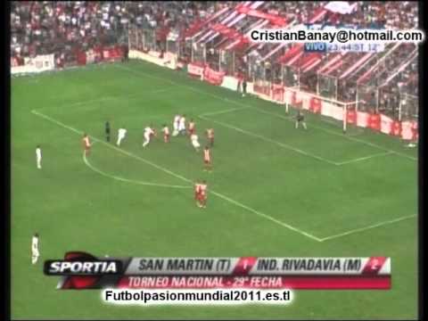 San Martin T 1 Independiente Rivadavia 2 Torneo Nacional b 2010-11 Los goles
