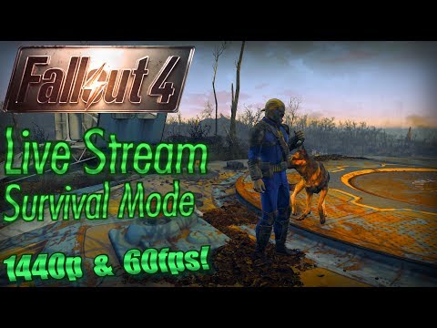 Fallout 4 Live Stream, Survival Mode Part 6: Slow Burn with Another Settlement! (in 1440p / 60fps)